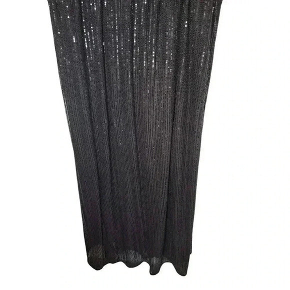 Women's Plus Size Double V-Neck Sequin Sleeveless Evening Dress 3X - Picture 14 of 16